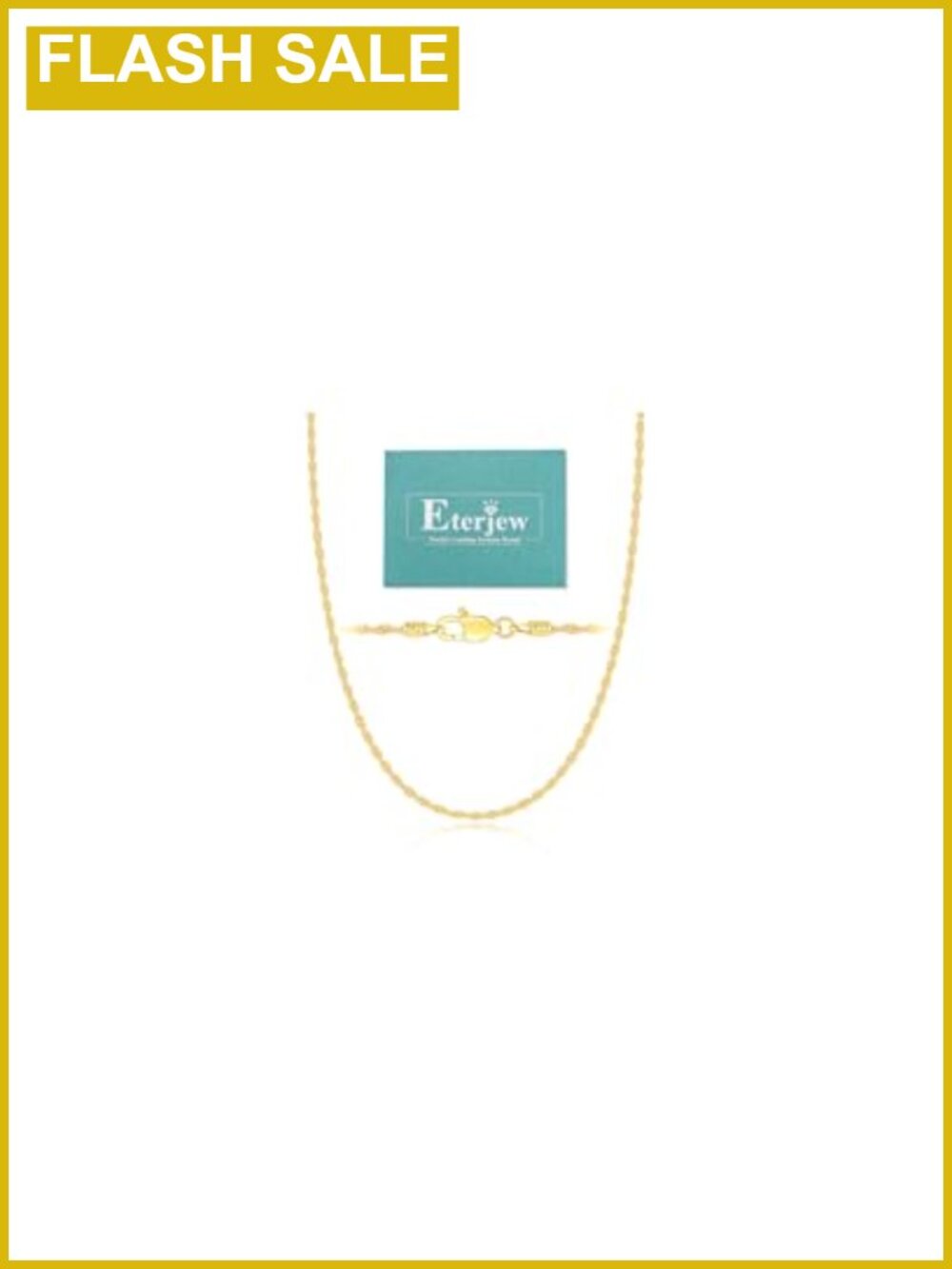 S925 Sterling Silver 18K Gold Plated Rope Chain Necklace 2mm Italy